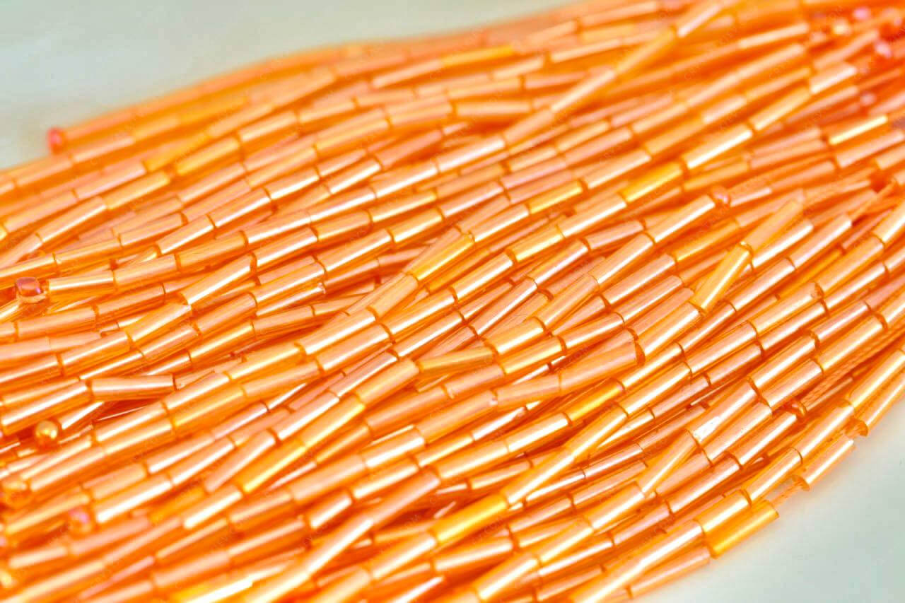 Пучки стекляруса Orange АВ 6mm прямий